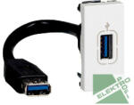 Legrand 078746 P Mosaic USB fehér 1 mod elővezetékezett (78746)
