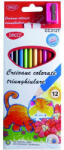 Daco Creioane Colorate Triunghulare DACO CC312T, 12 culori (CC312T)