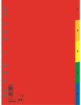 DONAU Index plastic color, numeric 1- 5, extra wide, A4+, 120 microni, DONAU (DN-7708095PL-99) - birotica-asp