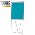  EuroFlip® flipchart tábla - tengerkék filcszövet