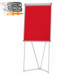  EuroFlip® flipchart tábla - piros filcszövet