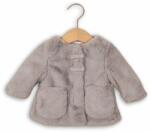 Minoti Kabát csecsemő szőrös pamut béléssel, minoti, szempilla 2, szürke - 86/92 | 18-24m méret