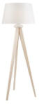 LAMKUR Lampadar AIDA stejar alb vechi 1x60W E27, textil (3319)