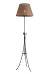 LAMKUR Lampadar LORENZO maro 1x60W E27, textil (2326)