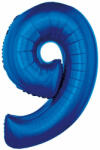 GoDan S. A 9. szám, fólia lufi, 92 cm, kék