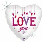 Gemar Balon din folie - Love you cu inimi
