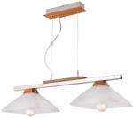 LAMKUR Lustra Ela wenge 2x60W E27, sticla (995)