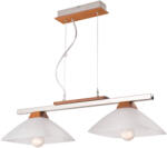 LAMKUR Lustra Ela rustic 2x60W E27, sticla LM 2.16 - 13640 (992)