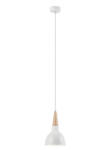 LAMKUR Pendul FRANCESCA alb 1x60W E27, metal (3589)