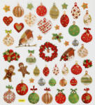 CCHOBBY Karácsonyi matrica, karácsonyi díszek, 15x17cm (CRC-298931) - officetrade