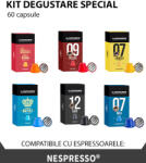 La Capsuleria Kit degustare special, 60 de capsule compatibile Nespresso, La Capsuleria (KITSPECIAL60)
