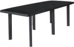 vidaXL Masă de grădină, antracit, 216 x 90 x 72 cm, plastic (45597)