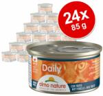 Almo Nature Daily 24x85g Almo Nature Daily Menu csirke & tonhal mousse nedves macskatáp