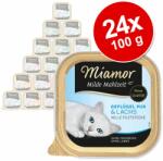 Miamor Miamor Milde Mahlzeit gazdaságos csomag 24 x 100 g - Szárnyas pur & rizs