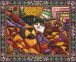 Springbok Puzzle Springbok din 1000 de piese - Quilted Cat (33-10826) Puzzle