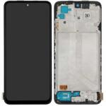 Xiaomi Redmi Note 10S - LCD Kijelző + Érintőüveg + Keret (Onyx Gray) - 5600020K7B00, 560002K7BN00 Genuine Service Pack, Onyx Grey