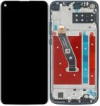 Huawei P40 Lite E - LCD Kijelző + Érintőüveg + Keret (Aurora Blue) TFT, Aurora Blue