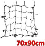 AUTOMAX Kampós csomagrögzítõ, gumipók, csoamgleszorító háló, prémium, 70x90cm