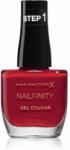 MAX Factor Nailfinity Gel Colour gel de unghii fara utilizarea UV sau lampa LED culoare 310 Red Carpet Ready 12 ml
