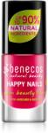 Benecos Happy Nails lac de unghii pentru ingrijire culoare Hot Summer 5 ml