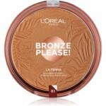L'Oréal Wake Up & Glow La Terra Bronze Please! bronzer și pudră pentru contur culoare 01 Portofino Leger 18 g