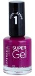 Rimmel Super Gel gel de unghii fara utilizarea UV sau lampa LED culoare 025 Urban Purple 12 ml