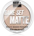 Makeup Obsession Game Set Matte pudră matifiantă coaptă culoare Navagio 7.5 g
