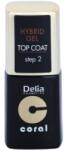 Delia Cosmetics Coral Nail Enamel Hybrid Gel lac gel de unghii pentru acoperirea superioară 11 ml