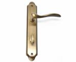 Verofer Maner usa interior, Tolosa, cu placa pentru baie, interax 90 mm, Bronz antic