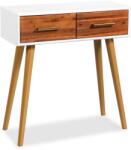 vidaXL Masă consolă din lemn masiv de acacia, 70 x 30 x 75 cm (245738) Comoda