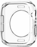  Okosóra tok - Apple Watch 4 / 5 / 6 / SE (44 mm) okosóra tok - SPIGEN Liquid Crystal átlátszó szilikon hátoldali tok - tokgalaxis