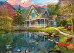 Schmidt Spiele - Puzzle Dominic Davison: Casa de bătrâni pe malul lacului - 1 000 piese Puzzle