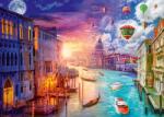 Schmidt Spiele - Puzzle Lars Stewart - Veneția - Noapte și zi - 1 000 piese Puzzle