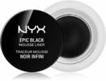 NYX Professional Makeup Epic Black Mousse Liner eyeliner rezistent la apă culoare 01 Black 3 ml