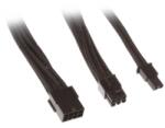 SilverStone Cablu prelungitor Silverstone 8-pini (6+2-pini) PCIe, 25cm, Black, PP07-PCIB