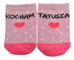 Yo! Baby pamut zokni 6-9 hó - rózsaszín mintás/szíves - babyshopkaposvar