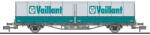 Liliput 265223 Konténerszállító kocsi cserefelépítménnyel, Lgjs 571.1, Vaillant, DB IV (5026368652236)