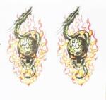  Devil 13 matrica-Ördög matrica 15CM X 15CM (HD-Devil13)