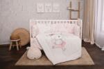 Lorelli Set 5 cearceafuri de pat, Lorelli, ursulet balerina roz, cu protectie patut (20800085101) Lenjerii de pat bebelusi‎, patura bebelusi
