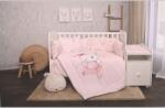 Lorelli Set cearsafuri de pat Lorelli - Crini, Ursuletul baletina roz, 60 х 120 cm (20800145101) Lenjerii de pat bebelusi‎, patura bebelusi