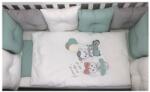 Bambino Casa Set lenjerie de pat de lux Bambino Casa - Pillows verde, 12 piese (3539) Lenjerii de pat bebelusi‎, patura bebelusi