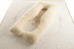 Medico Perna pentru gravide Medico - Happy Mom Organic Wool Double, in forma de U, umplutura cu lana (2181)