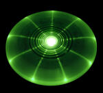 Flashflight LED Zöld Frizbi