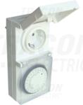 Tracon Programator electromecanic cu priza, zilnic TKO-DNV 230V, 16A, IP44 (TKO-DNV)