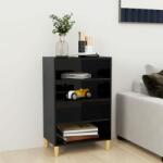 vidaXL Servantă, negru extralucios, 57x35x90 cm, PAL (806128) Comoda
