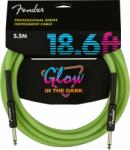 Fender Professional Glow in the Dark Zöld 5, 5 m Egyenes - Egyenes