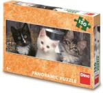 Dino Puzzle panoramic Dino Three Kittens 150 (DN393332) Puzzle