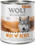 Wolf of Wilderness 6x800g Wolf of Wilderness Free-Range Meat Wide Acres szabad tartású csirke nedves kutyatáp