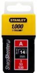 Stanley 1-TRA209T "A" tűzőkapocs 14 mm, 1000 db/csomag (1-TRA209T) - praktikuskft