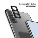 LITO Samsung S21/S21 Plus Lito S+ 3D Fém Kamera Védő Üvegfólia - Fekete